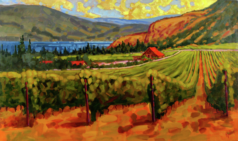 vineyard painting for dining room